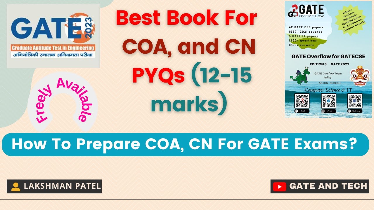 How to Prepare COA and Computer Networks  for GATE? | GateOverflow Book - Volume 3