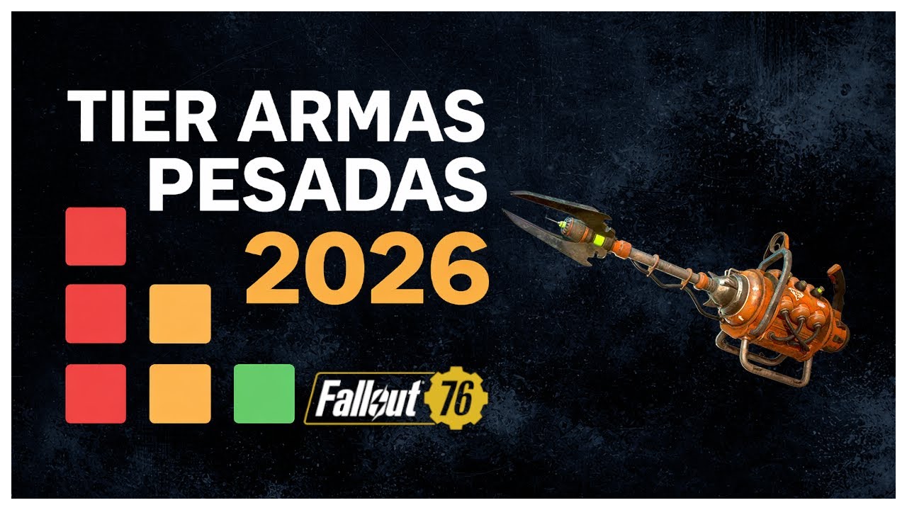 😮Fallout 76  |  TIER LIST ARMAS PESADAS 2026 🔥 ¿META O BASURA? 😮