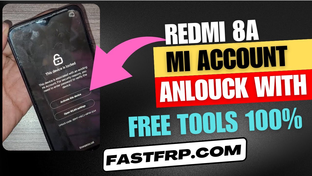 Secret Tool for Redmi 8A Mi Account Bypass - Free Download! | ALL XIAOMI MICLOUD REMOVED FREE