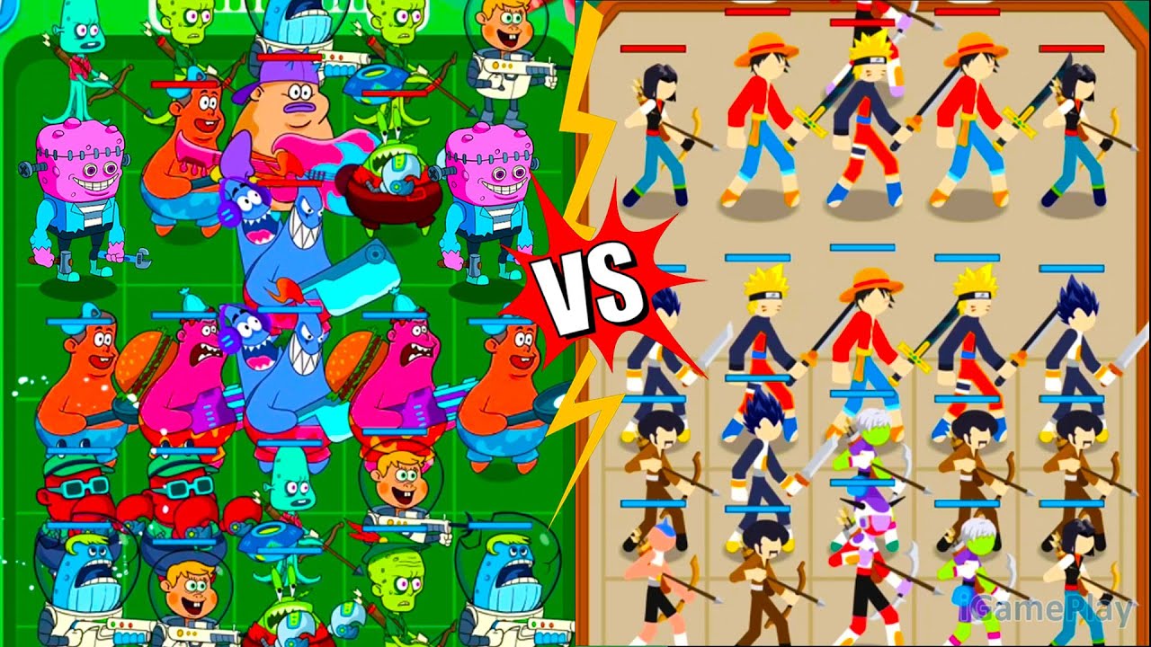 Merge Master Monster Battle VS Merge Stickman Warriors ⭐ Merge Simulator Battles