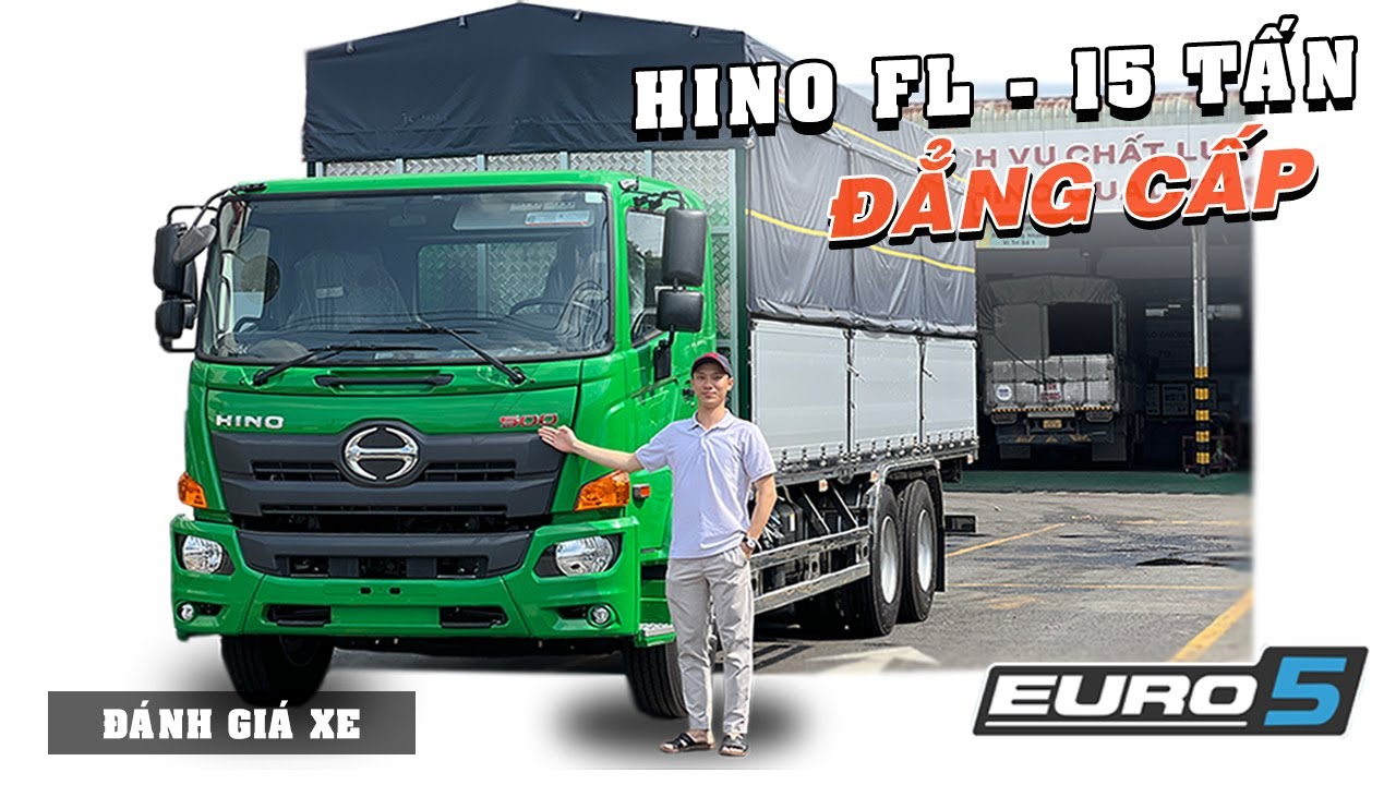 Đánh Giá Xe Hino FL - 15 Tấn Thùng Mui Bạt Nhôm | HINO 500 - FL8JT8A Euro 5| Cập Nhật Mới Nhất