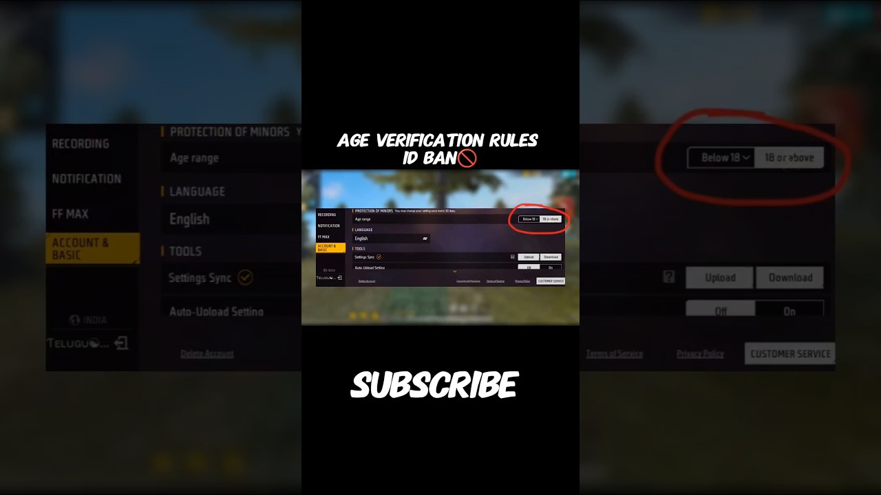 Age Verification Rules/ID BAN #freefire #share #freefireindia #subscribe #shorts