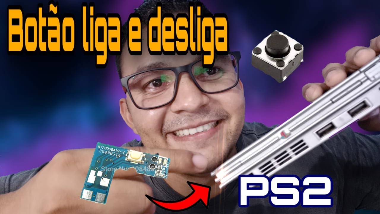 Como ligar o PS2 sem botão Power passo a passo l Botão alternativo #playstatio2
