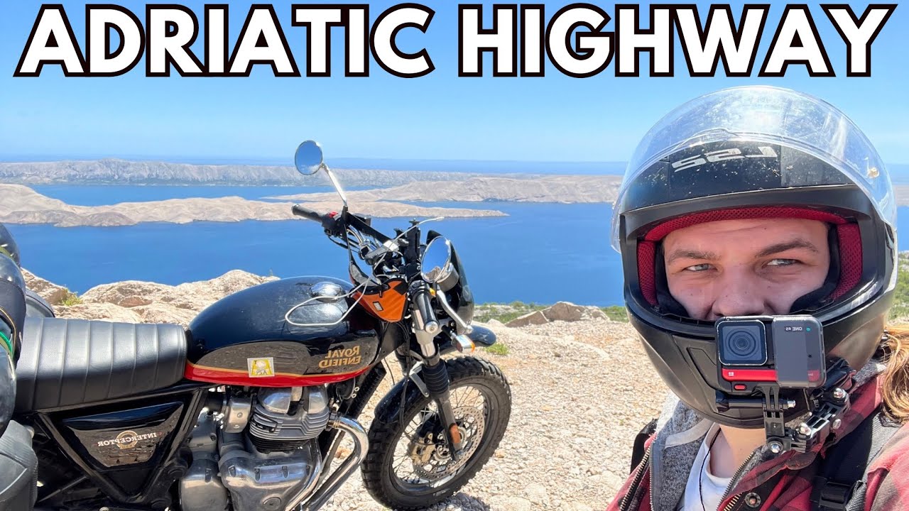 Best Coastal Road in Croatia / Motorcycle Trip Royal Enfield Interceptor 650