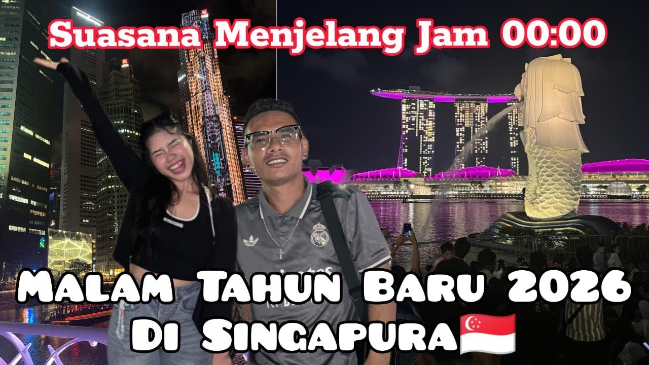 WooW😱Full Manusia di Singapura🇸🇬Malam Tahun Baru 2026