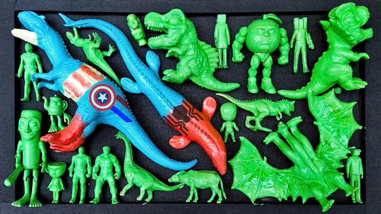 Dinosaurus Jurassic World Dominion: T-rex/Brachiosaurus/Skibidi/Spider-Man/KingKong/Tung Tung Sahur