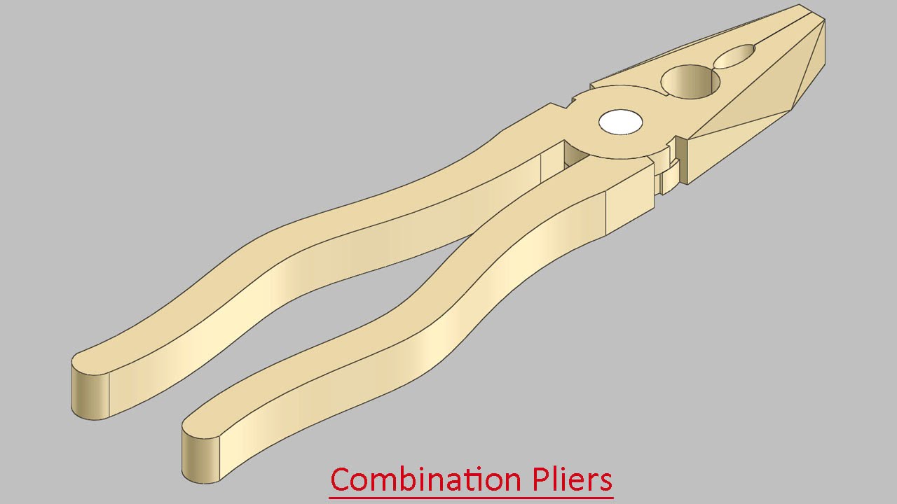 Combination Pliers || SolidWorks Tutorial