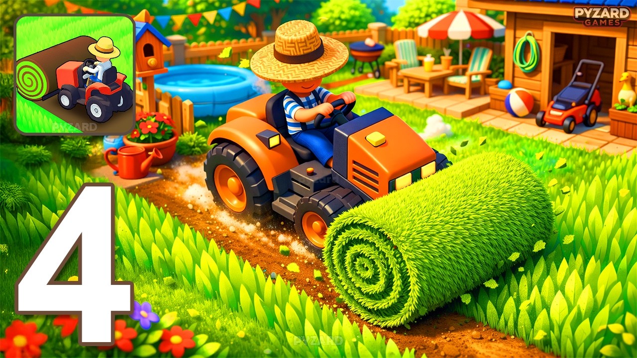 Backyard Master - Gameplay Walkthrough Part 4 - Trim & Shape Backyards (Android, iOS)