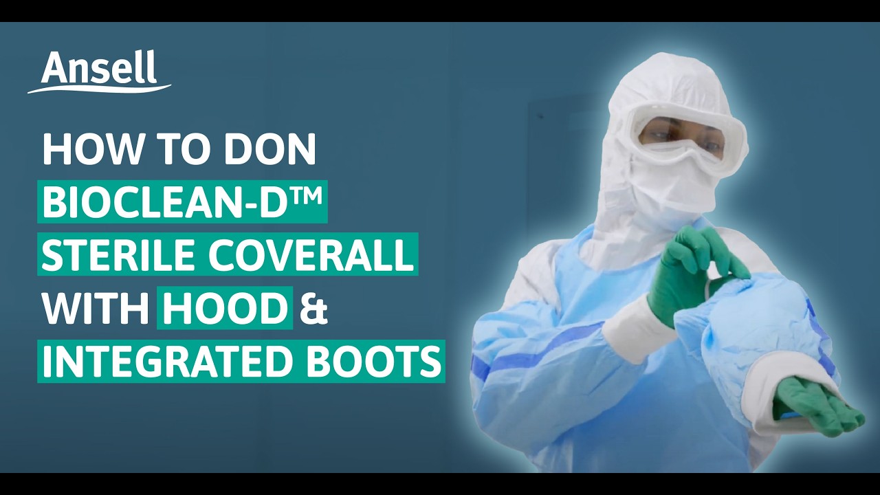 How to Don BioClean-D™ Sterile Coverall with Hood & Integrated Boots