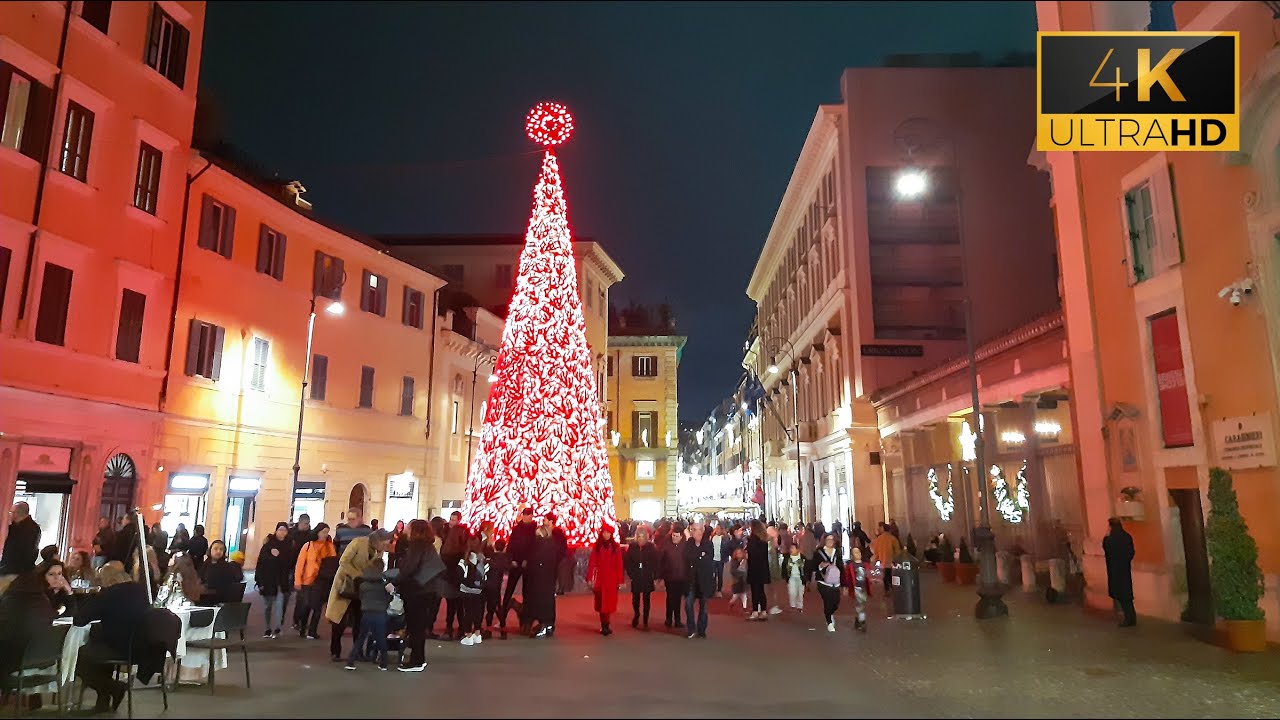 Last day of Christmas in downtown Rome [4K]