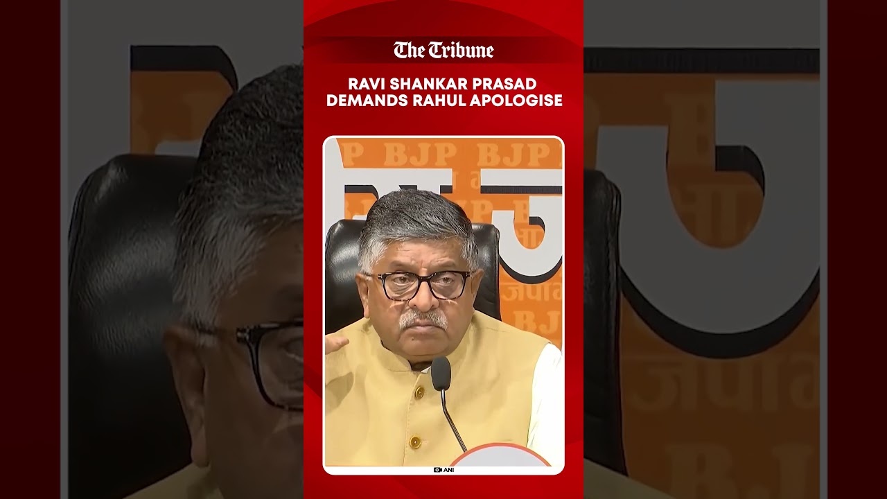 Ravi Shankar Prasad Slams Rahul Gandhi Over &lsquo;Dead Economy&rsquo; Remark, Demands Apology
