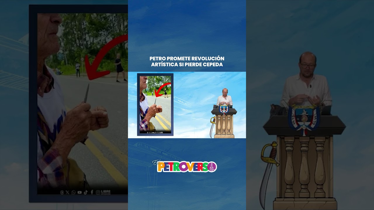 Petro promete REVOLUCI&Oacute;N ART&Iacute;STICA SI PIERDE Cepeda #notidanny #petroverso #humor #comedia
