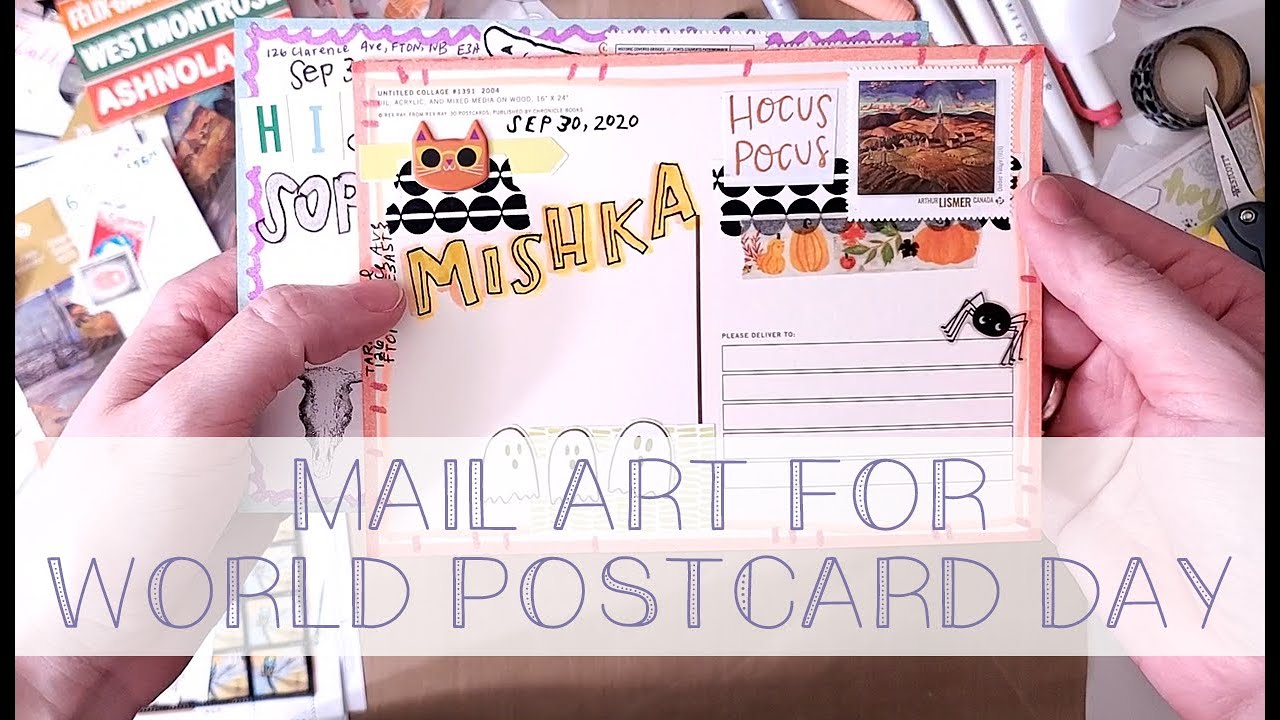 World Postcard Day - Decorate Postcards With Me!
