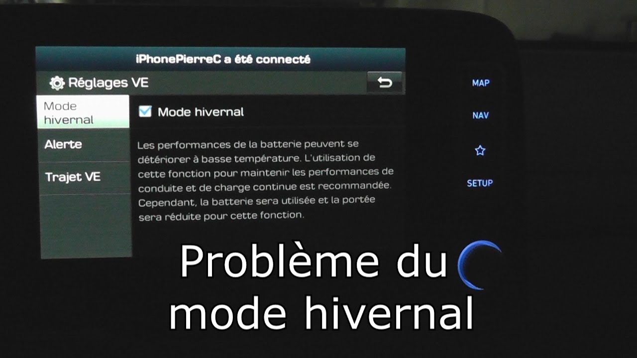 Le mode hivernal sur le Kona Electrique se désactive tout seul?