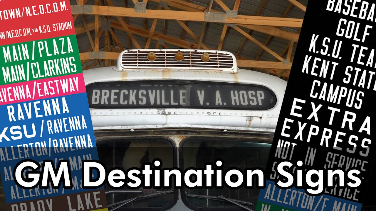 GM Destination Signs - How They Work