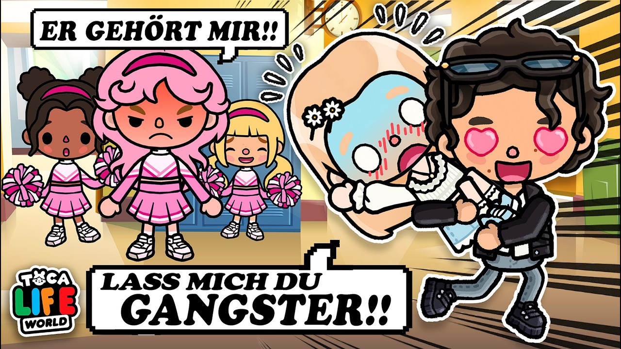 😈 DER GANGSTER IN MEINER KLASSE 🖤 TEIL 2 🖤 ROMANTISCHE LIEBES GESCHICHTE DEUTSCHE TOCA BOCA STORY