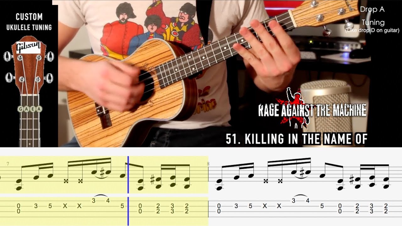 100 Guitar Riffs On Ukulele | With TABS