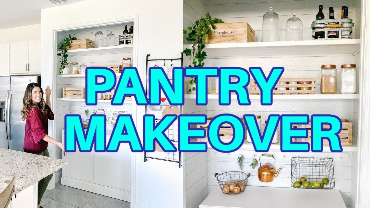 EXTREME PANTRY MAKEOVER ON A BUDGET | Affordable DIY Pantry Remodel + Pantry Organization Ideas