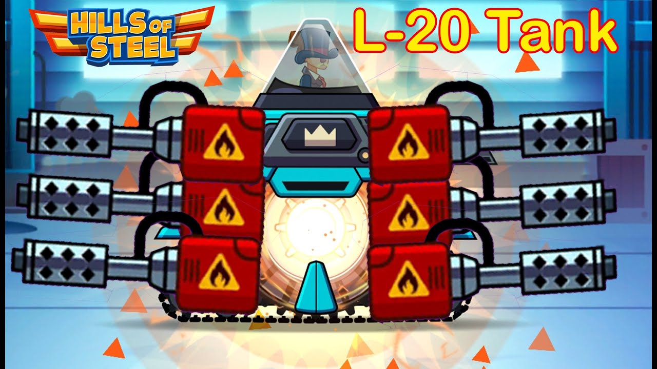 Hills Of Steel : Tank Dynamo Max Level - Upgraded Booster- New Update