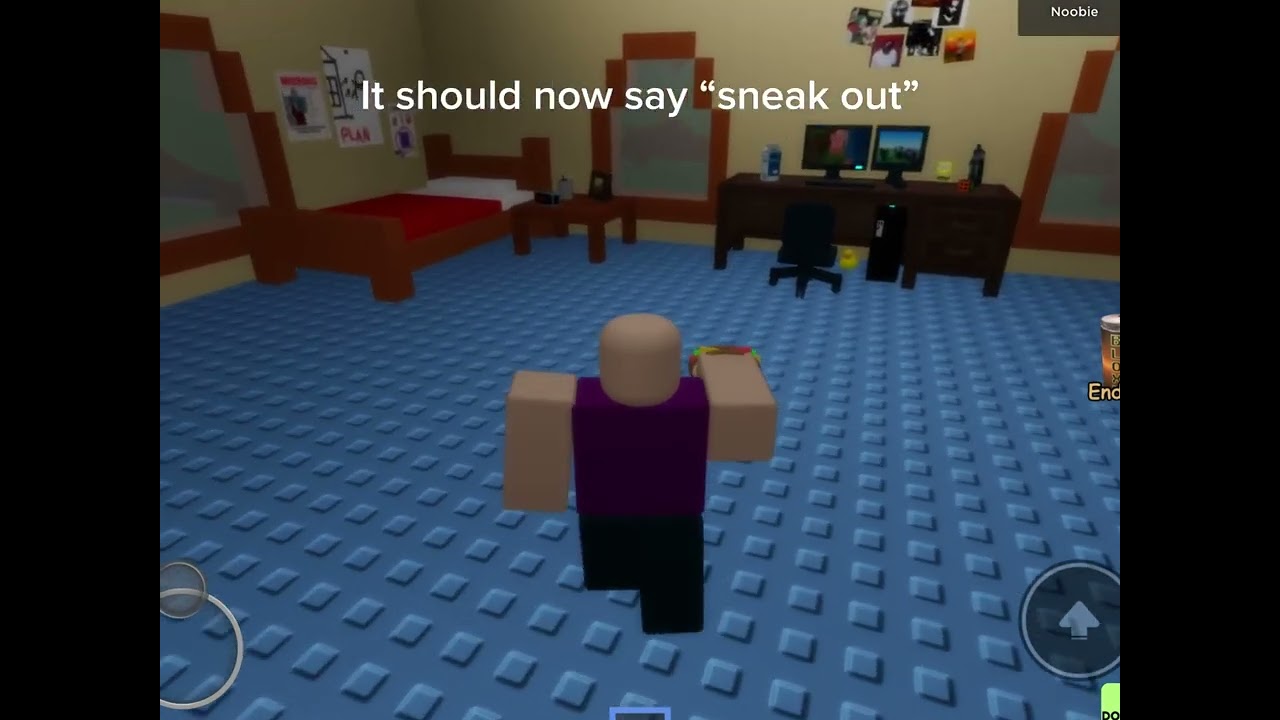 How to get the sneak out ending/Roblox:sneak out to a friends house/tutorial/