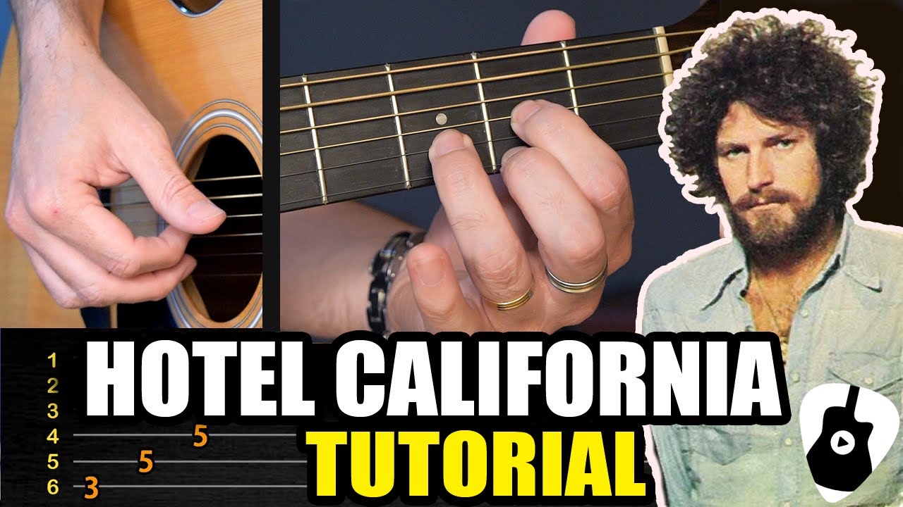 Aprende como tocar HOTEL CALIFORNIA en guitarra acústica | Tutorial completo NOTAS Y ACORDES | TCDG