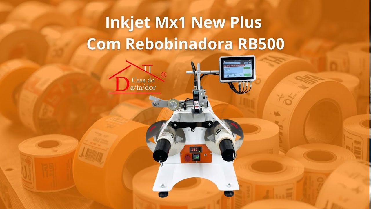 Inkjet Premium Mx1 New Plus em Rebobinadora RB500