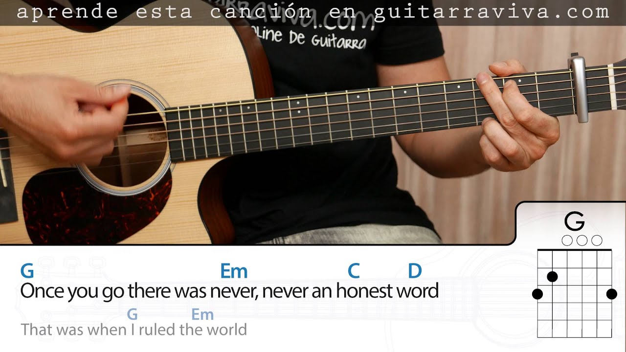 Viva La Vida Acordes de guitarra tutorial y clase en guitarraviva