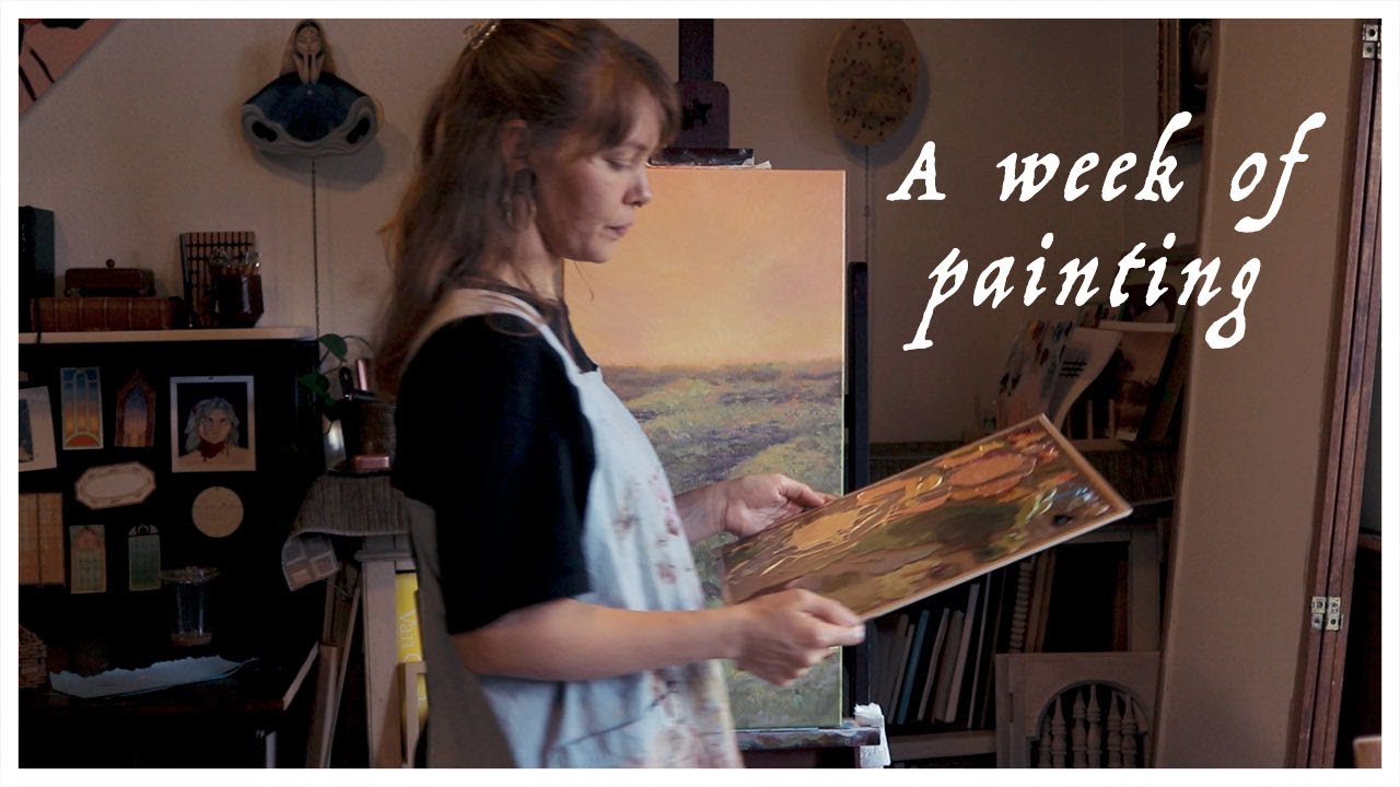 Making Progress on 3 Paintings + Art Talk - Windows Vlog 8