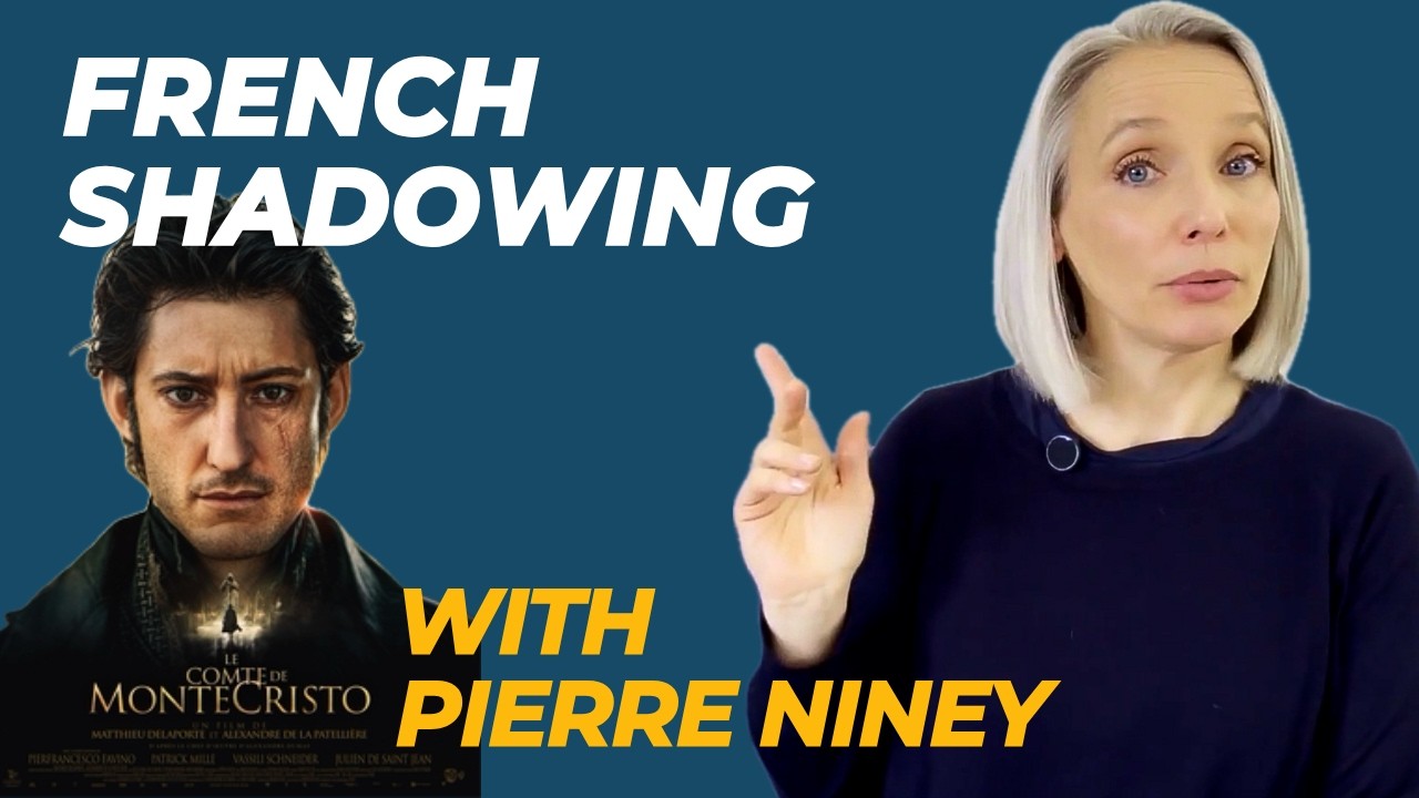 Try this French shadowing exercise with French actor Pierre Niney