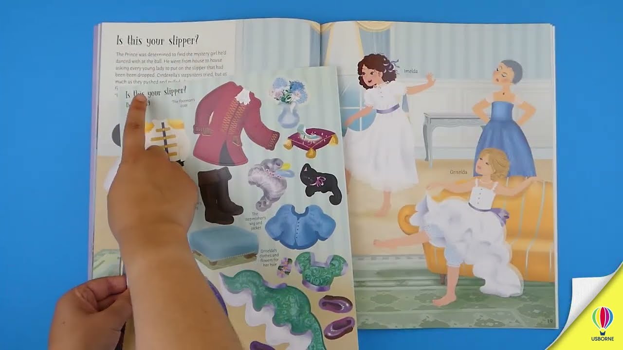 Sticker Dolly Dressing Cinderella 👠Dress the dolls from the classic Cinderella story