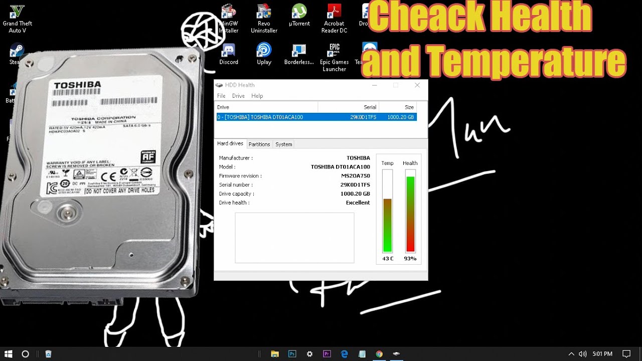 HOW TO CHECK HARD DISK DRIVE'S HEALTH AND TEMPERATURE || GameDwarF