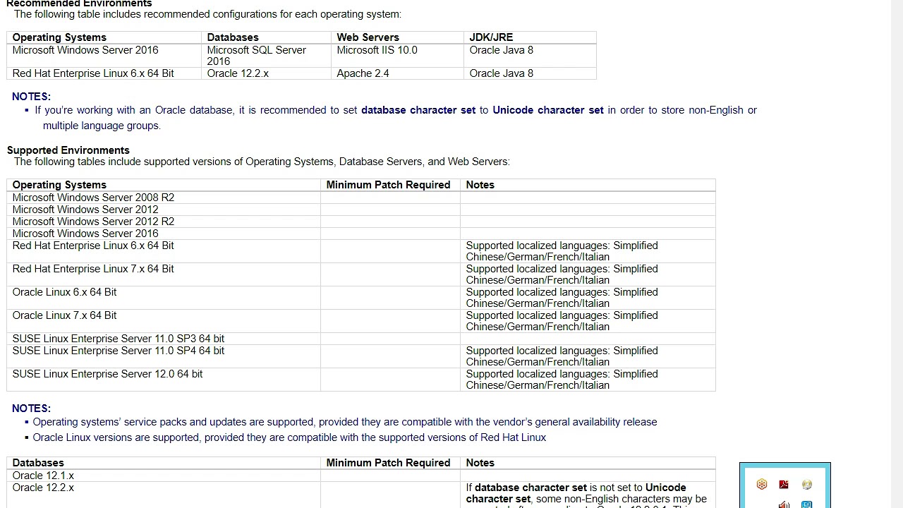 MicroFocus ALM 12.60 Installation Requirements