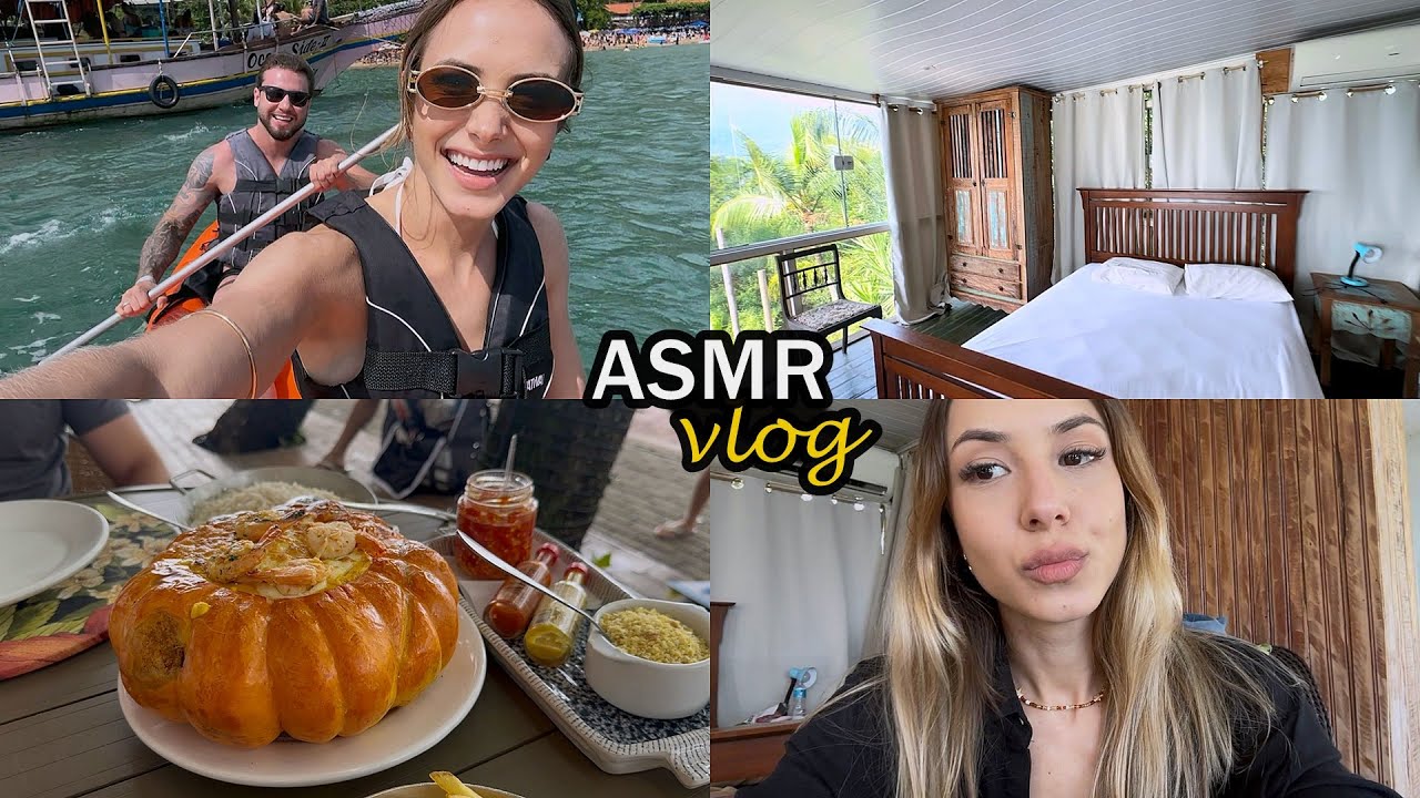 ASMR vlog 🏝️ comemorando meu aniversário em Ilhabela (tour pelo apto, aventuras, perrengues e etc..)