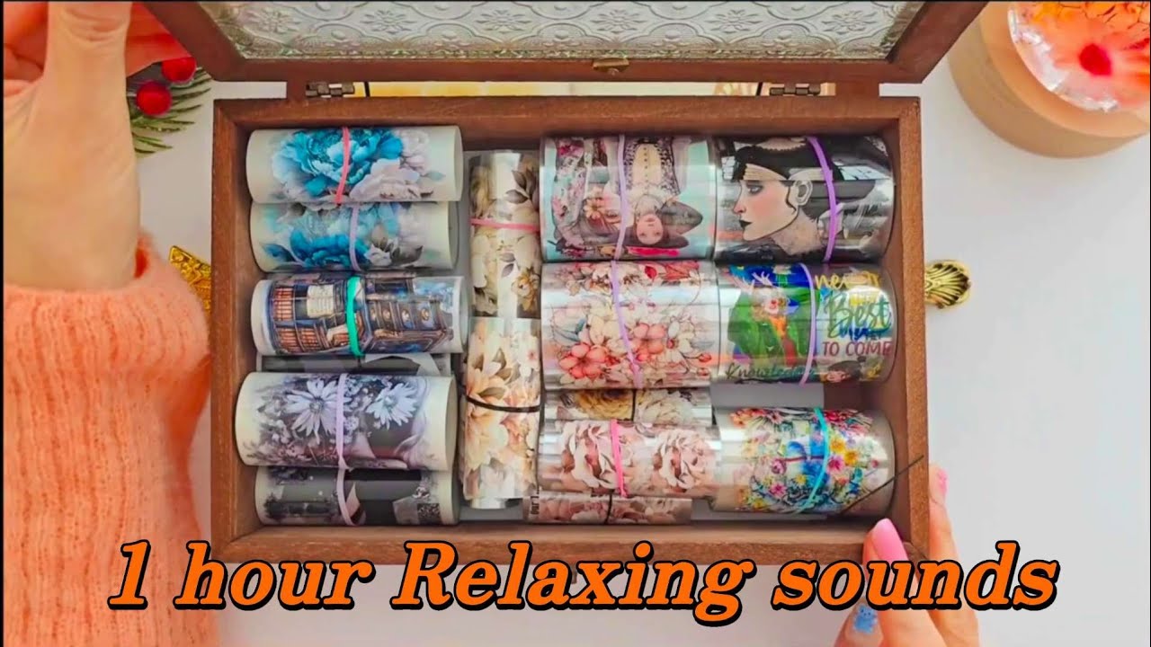 ASMR 잠이 스르륵 수면용 1시간 다꾸 몰아보기 / Relaxing sounds 1hour /Scrapbooking 