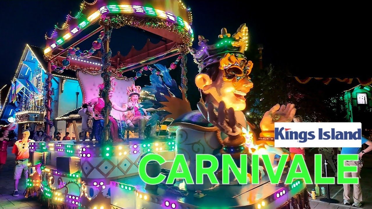 Kings Island Grand Carnivale Walkthrough Parade and Fireworks 🔥