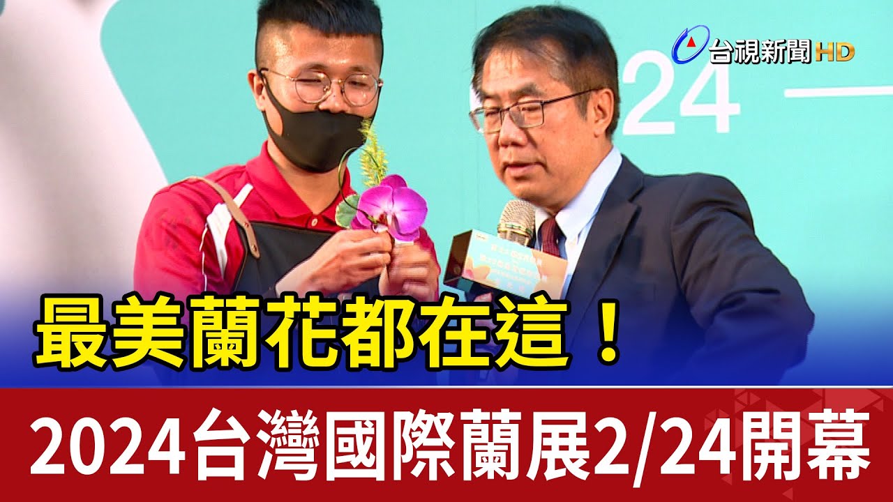 最美蘭花都在這！ 2024台灣國際蘭展2/24開幕