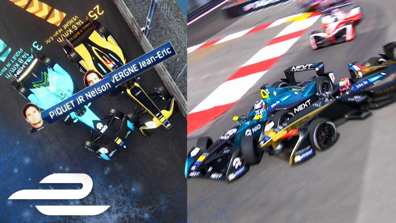 Virtual Reality Analysis Of Vergne/Piquet Crash In Monaco - Formula E