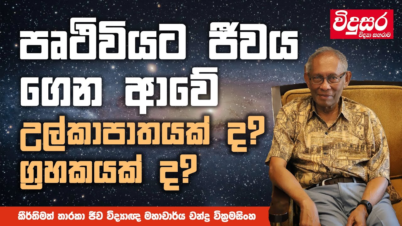 පෘථිවියට ජීවය ගෙන ආවේ උල්කාපාතයක් ද? ග්‍රහකයක් ද? | Discussion with Prof. Chandra Wickramasinghe