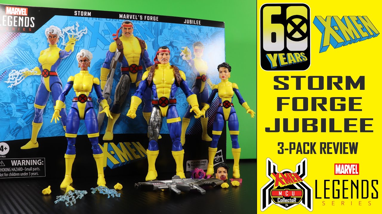 Marvel Legends X-Men 275 STORM FORGE & JUBILEE 60th Anniversary 3-Pack Review