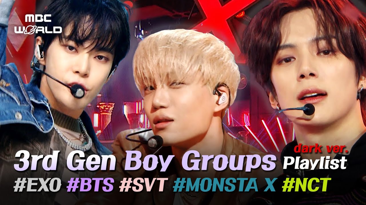 1.5 hours of 3rd Gen. BOY GROUPS on the stage✨ (DARK ver.)ㅣKpop on the Stage #EXO #BTS #SEVENTEEN