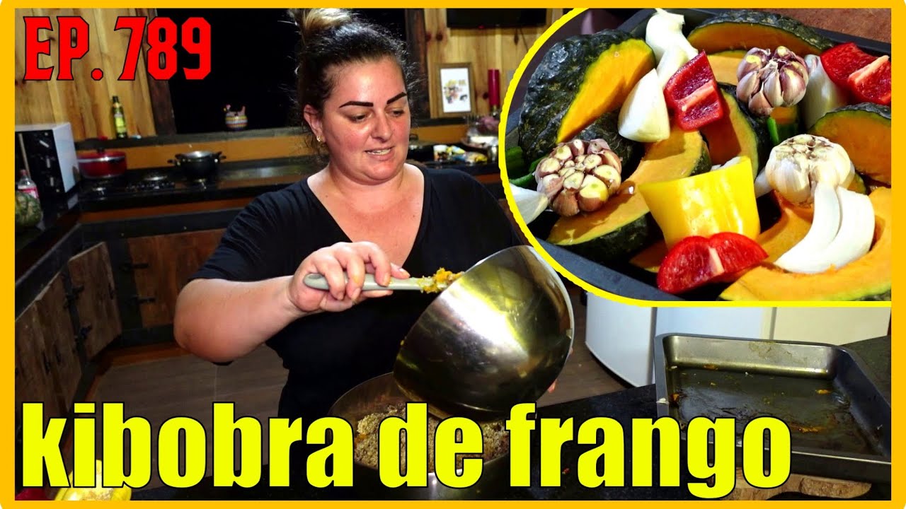 nossa janta foi KIBOBRA DE GALINHA