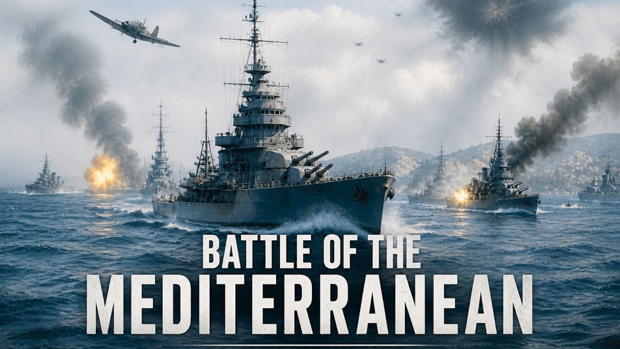 The Complete Battle of the Mediterranean | WW2 Relaxing Naval War Documentary to Fall Asleep To