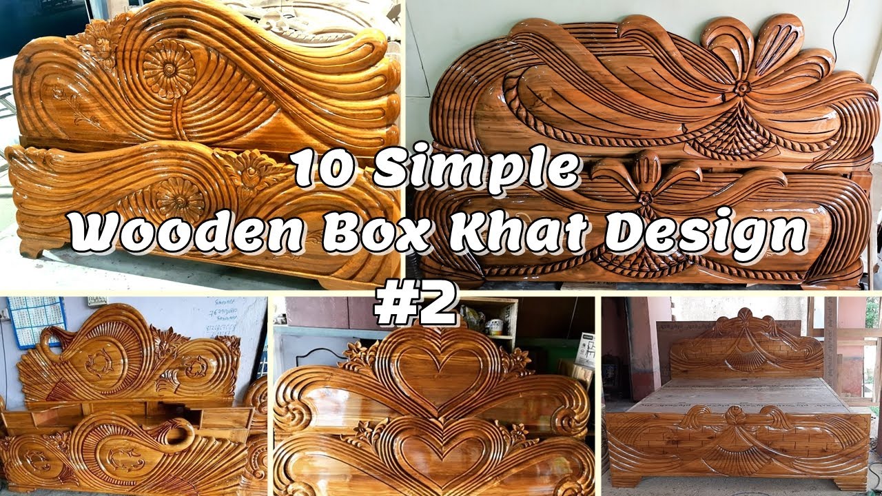 10 simple wooden box khat design | Double bed design |P2| wooden box bed design | box khat catalogue