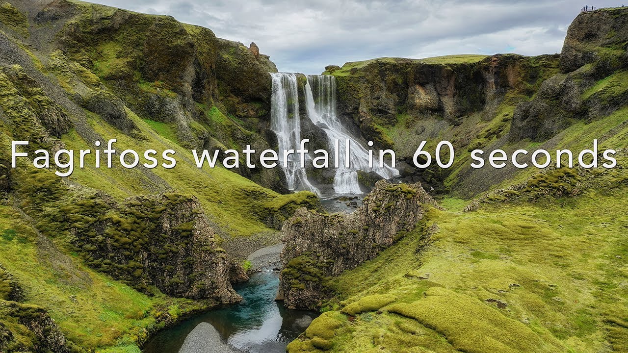 Fagrifoss waterfall in 60 seconds