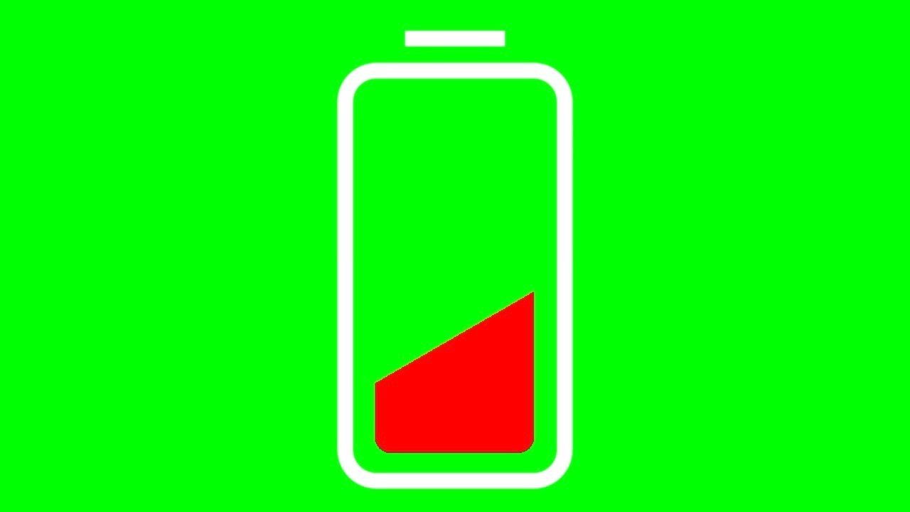 green screen - low battery