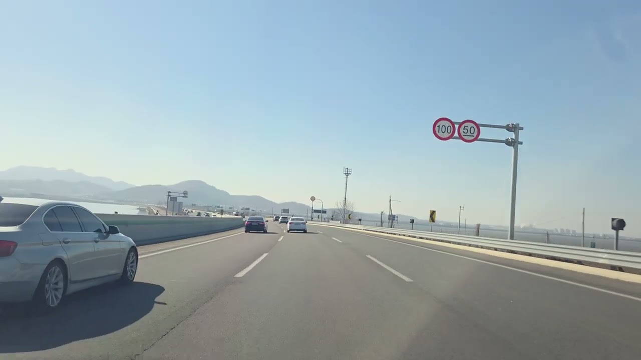 익산평택고속도로 안중 - 예산분기점 | 테슬라 모델 Y 주행영상 4K60P