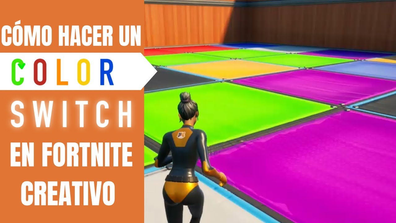 CÓMO HACER UN COLOR SWITCH O JUEGO DE COLORES EN FORTNITE MODO CREATIVO | FORTNITE