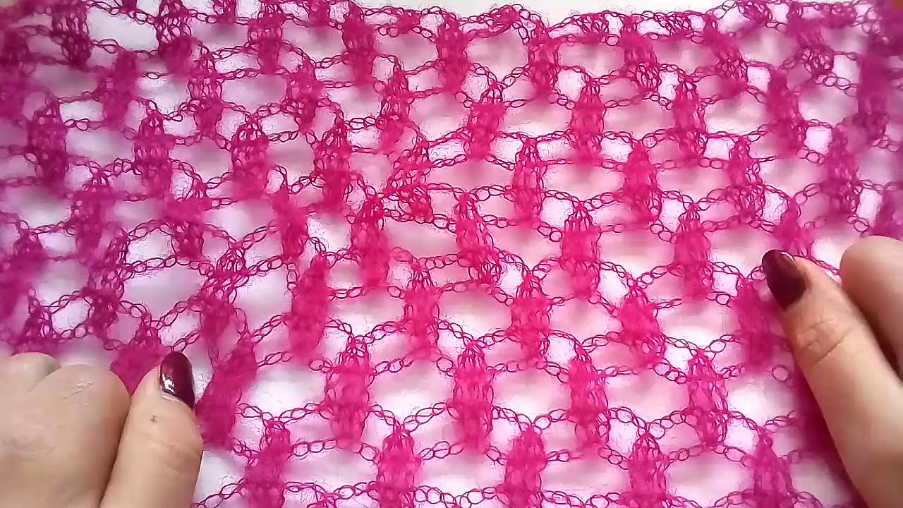 АЖУРНЫЙ УЗОР КРЮЧКОМ Палантин крючком МК Crochet stole/Crochet openwork pattern
