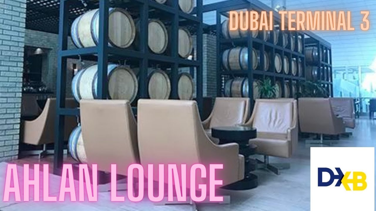 Ahlan Lounge - Dubai Airport Terminal 3. Priority Pass Lounge