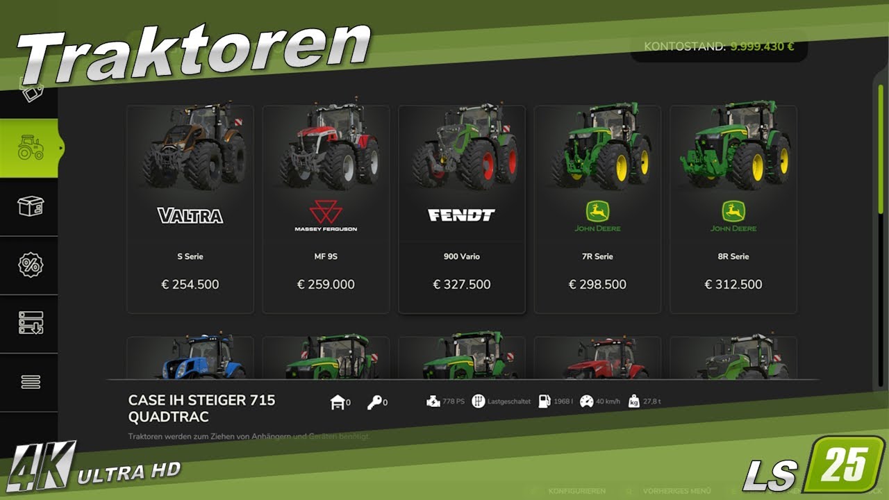 LS25 / FS25 🚜 - Fahrzeuge  - Traktoren - 4K
